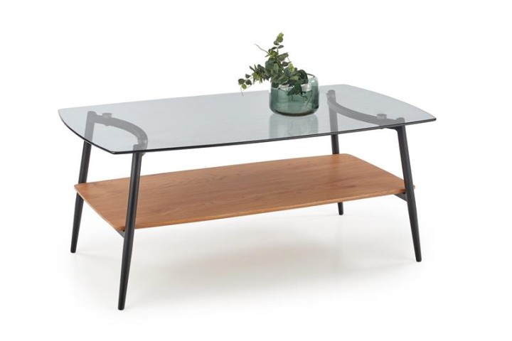 Журнальний стіл ANASTASIA Halmar Золотий дуб / Чорний